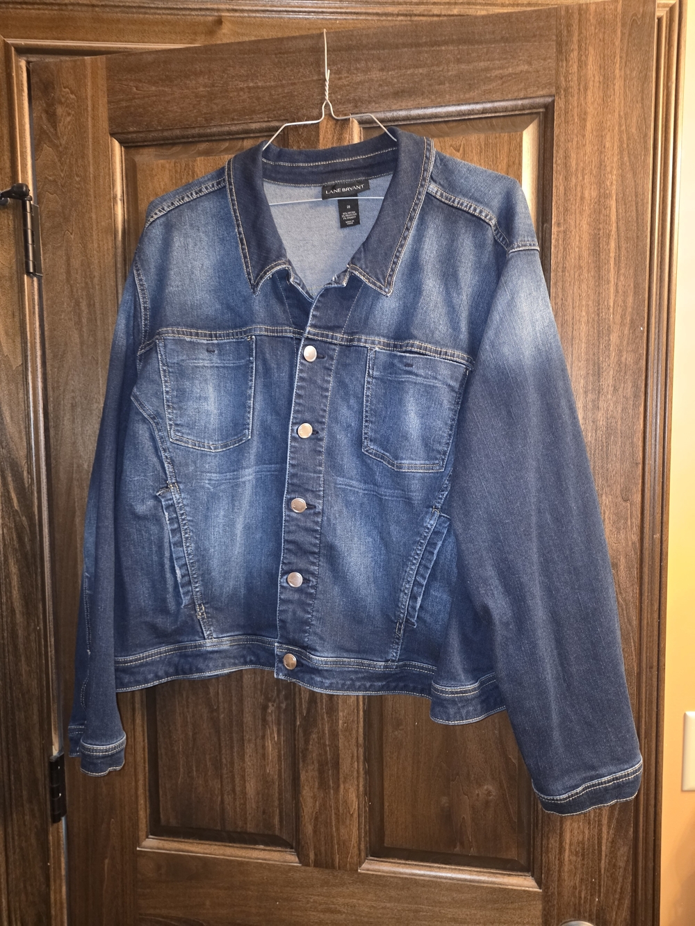 Lane Bryant Dark Blue Denim Jean Jacket
